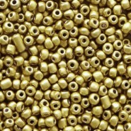 Seed beads 11/0 (2mm) Metallic brass gold